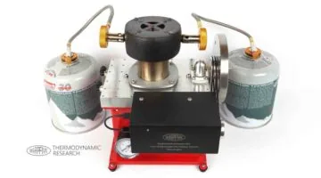 14cc water-cooled twin cylinder Gama experimental generator