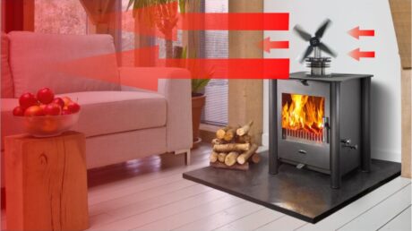 Using heat generated from your wood stove, a stove fan will circulate the warm air throughout your room. Stirling engine stove fans are extremely powerful and able to move large volumes of air. This saves on fuel and makes your home more comfortable.