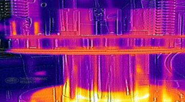 Stirling engine FLIR image