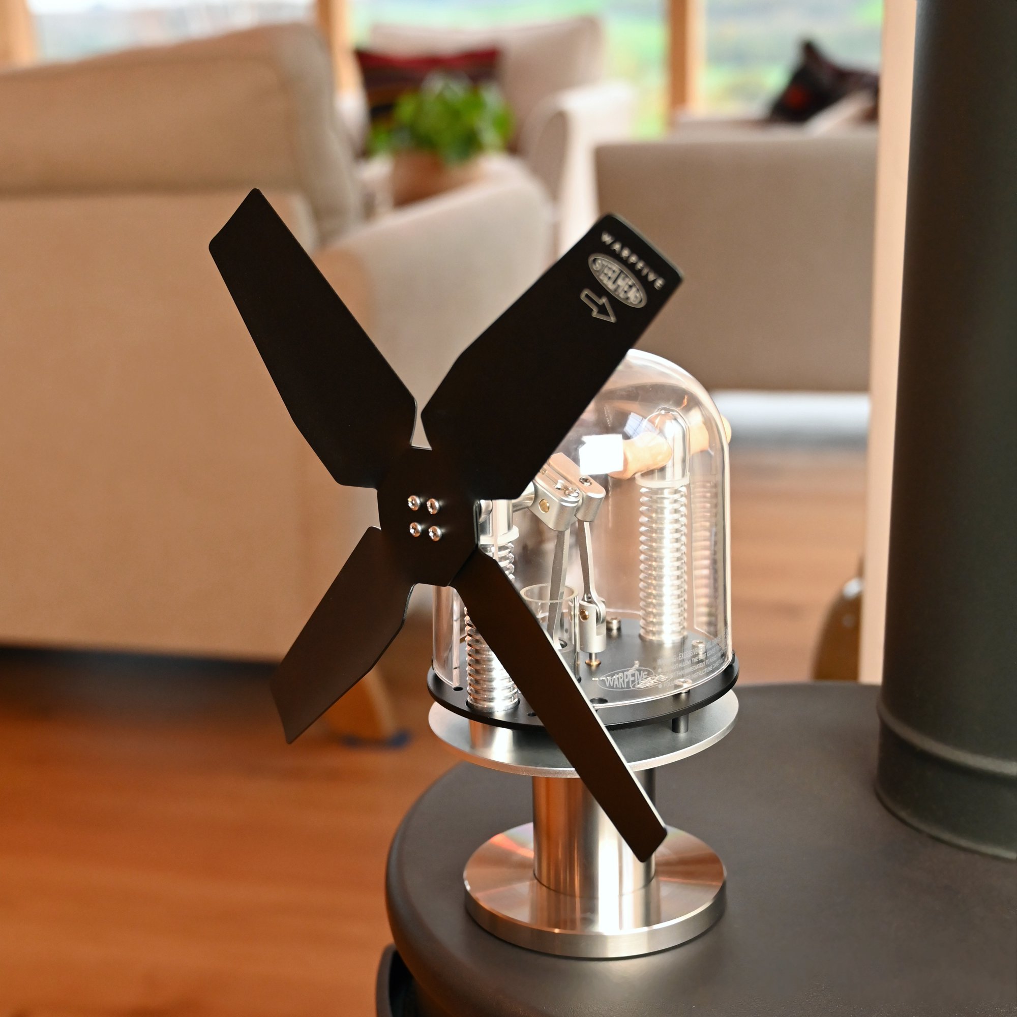 Home | Warpfive Fans |Precision Stirling Engine Stove Fans